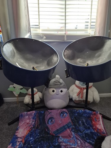 Steel pan drum set double - steel, of