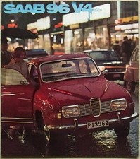 SAAB 96 V4 Car Sales Leaflet Brochure 1969 #F.40039 (MBE) 100,000. 8.68