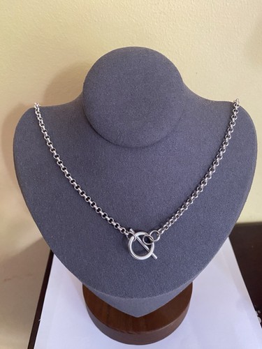 Sterling silver round - round, link