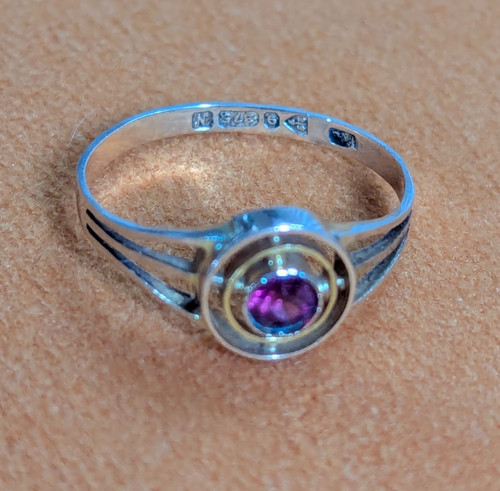 Antique garnet ring size - antique,