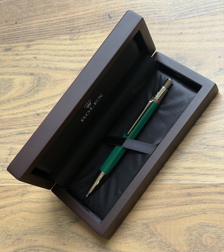 Rolex golden green ballpoint - golden,