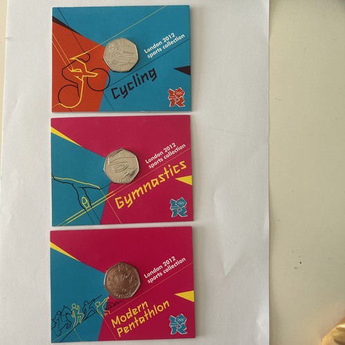 London 2012 olympics 50p - x,