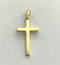 9ct Solid Yellow Gold Cross 1.4 grams - Fully Hallmarked