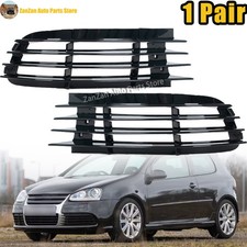 Left+Right Fog Light Grille For VW Golf 5 MK5 R32 2005-2009 Fog Lamp Frame Cover