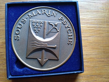 french bronze medallion for