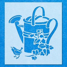 Water Can Garden Flower Bird