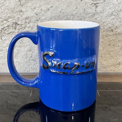Snap tools blue mug with - on,