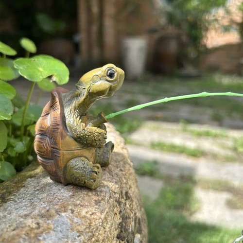 Turtle fishing aquarium decor - turtle,