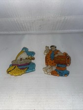 The Flintstones Fridge Magnets RARE VINTAGE PERSPEX FRIDGE MAGNETS 90s VINTAGE