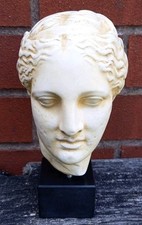 HYGIEIA BUST SCULPTURE ORNAMENT ART DISPLAY PIECE FIGURE HEAD ON STAND