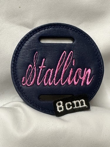 8cm navy leather - x,