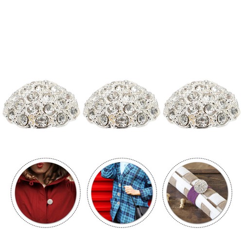 Pcs rhinestone top button - 3,