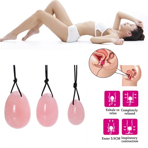 3pcs natural jade - egg, set