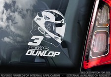 Michael Dunlop - Car Window Sticker - Motorbike Isle of Man TT Decal Sign - V2