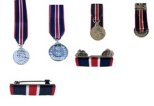 2023 KING CHARLES III CORONATION FULL SIZE & MINI MEDAL, RIBBONS BARS, OFFICIAL