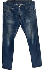 Ted Baker Mens Dark Blue Denim Jeans, Size 34R L32 Straight Leg, VGC, RN95229