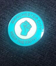 Manchester City - Man City - PIN BADGE - "Keep The Faith" - Northern Soul