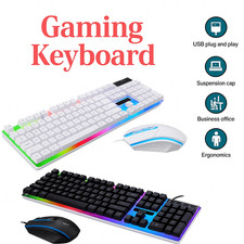 Gaming Keyboard Mouse Set USB