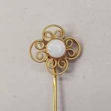 Vintage Opal Stick Pin Gold