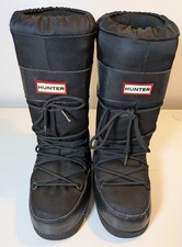 Hunter Women's Chatel Snow Ski Moon Black Boots - Size UK 3-5 EU 35-38.
