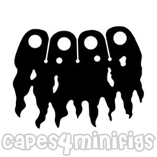 One CUSTOM Tattered Cloak cape for your Lego minifig