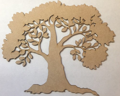 Wooden tree shape mdf small - tree,