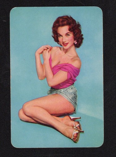 Vintage swap playing card - vintage,