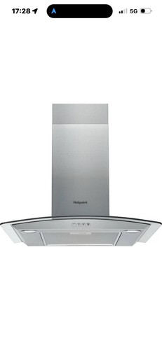 Hotpoint 70cm curved - curved, glass