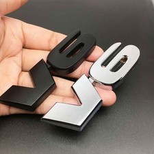 2Pcs 3D Metal V6 Logo Sticker