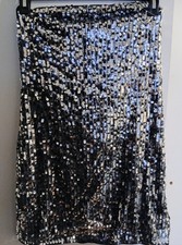 Womens H&M Silver Sequin Dress
