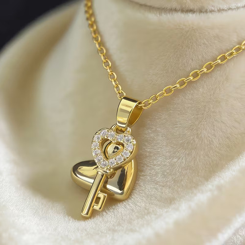 Women gold plated cubic - gold,