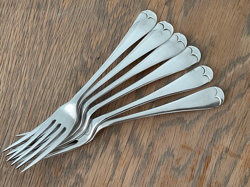 Set antique silver plated - 6,