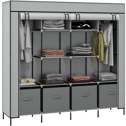 Homcom fabric wardrobe - homcom, wardrobe,