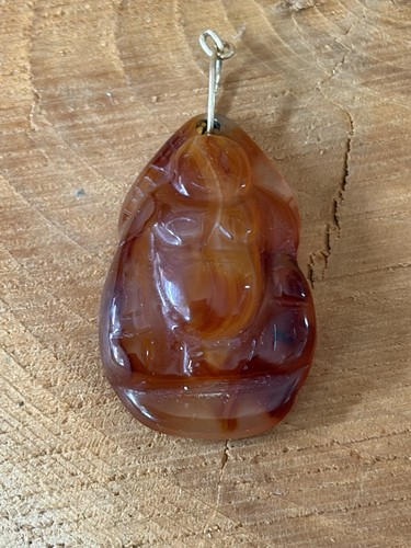 Carved carnelian buddha - carved,