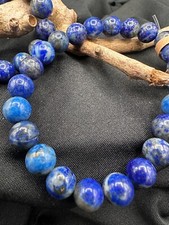 Crystal Bracelet Lapis Lazuli Bead Healing Beads Gemstone Beaded Jewellery HQ