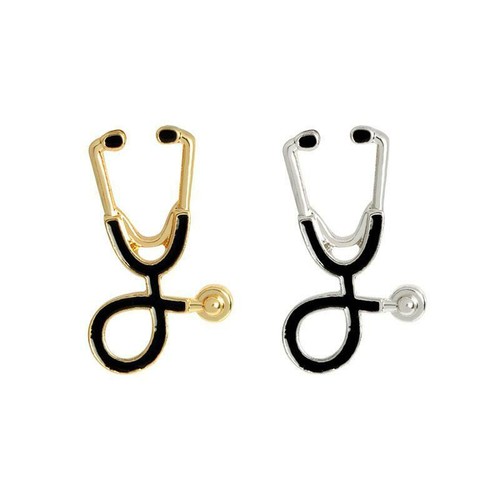 Stethoscope pin doctor - stethoscope,