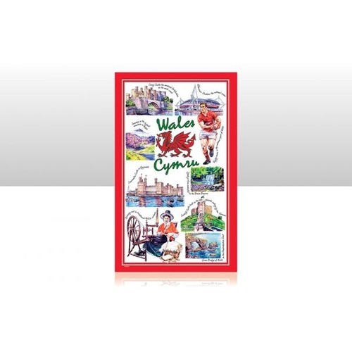 Tea towel iconic - iconic, wales