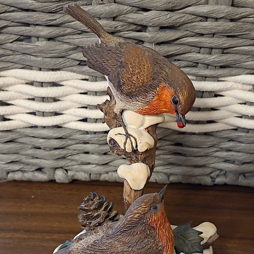 Hand painted resin bird - hand,