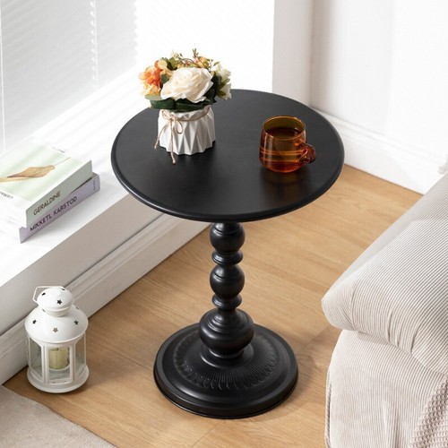 Metal round side - side, table