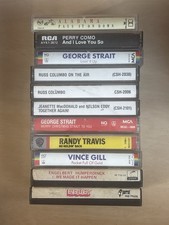 Country Cassette Lot – George Strait, Randy Travis, Alabama – UNTESTED