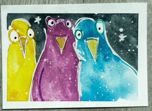 Aceo original painting - aceo,