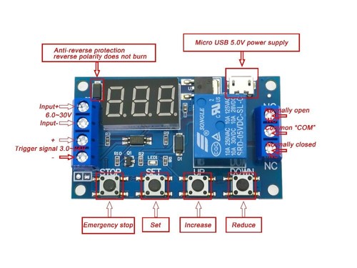 30v relay module - 6-30v, switch