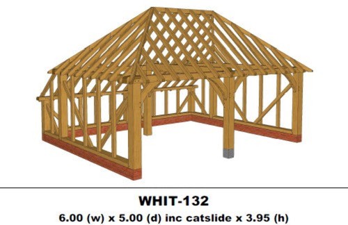 European oak garage bay - oak, 2