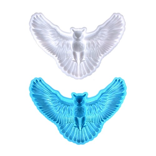 Owl silicone resin mold - owl,
