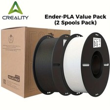 Creality 2 KG Value Pack Ender 3D Printer PLA Filament 1.75mm White & Black