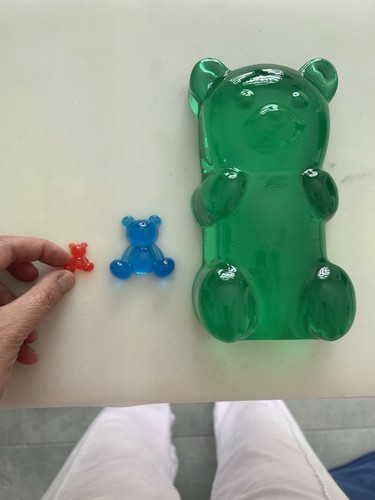 Gummy bear sculpture resin - bear, sculpture,