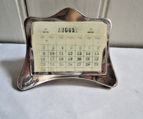 Small antique silver - silver, oak