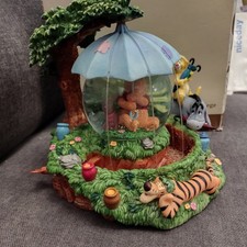 Disney Store Large Exclusive Winnie The Pooh Snow Globe  Boxed Musical & Lights 