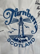 JACK NICKLAUS & TOM WATSON - ORIGINAL SIGNED “DUEL IN THE SUN” GOLF FLAG