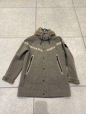 Stone Island  x Nike Jacquard Grid On Wool Fur Jacket. Size Large